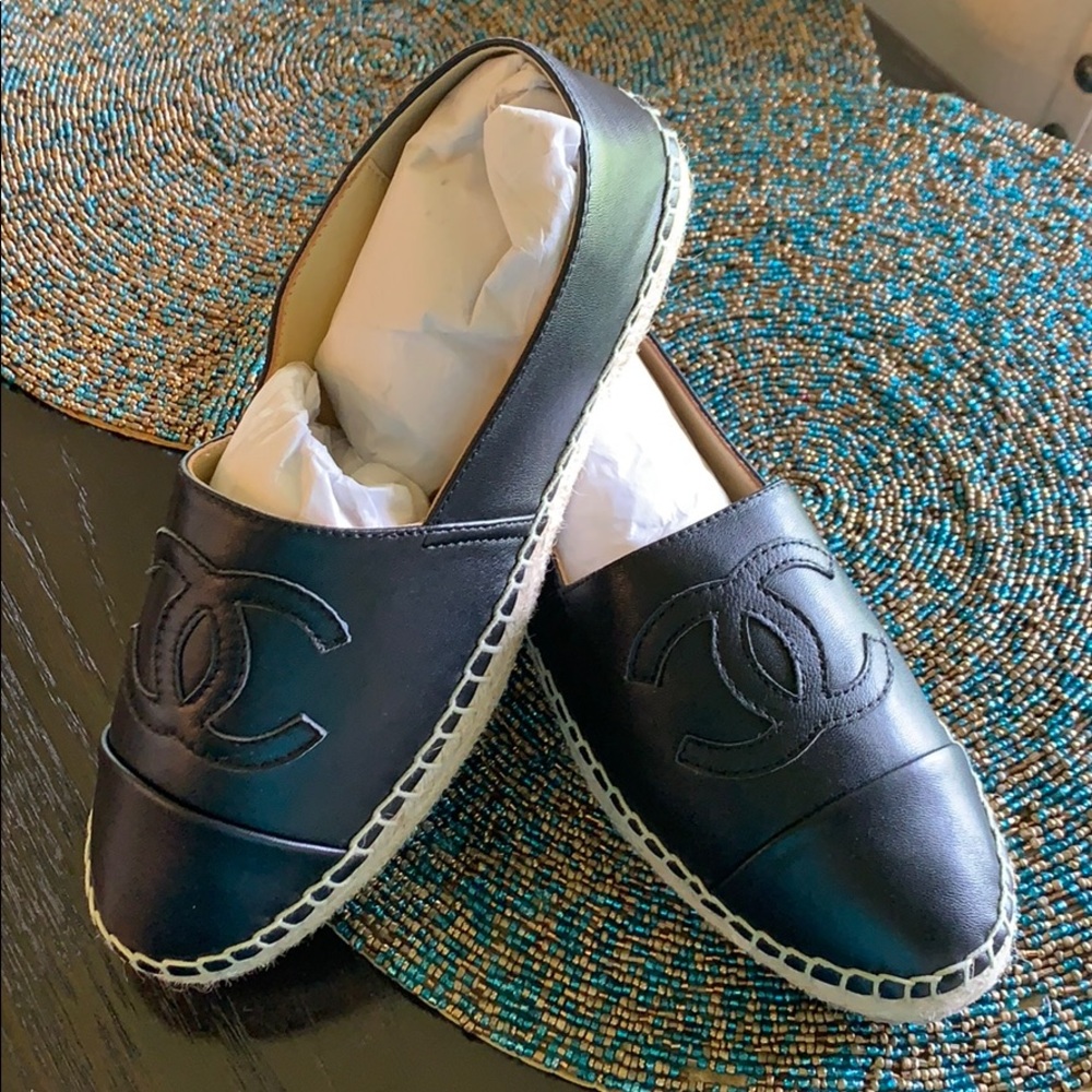 Black espadrilles